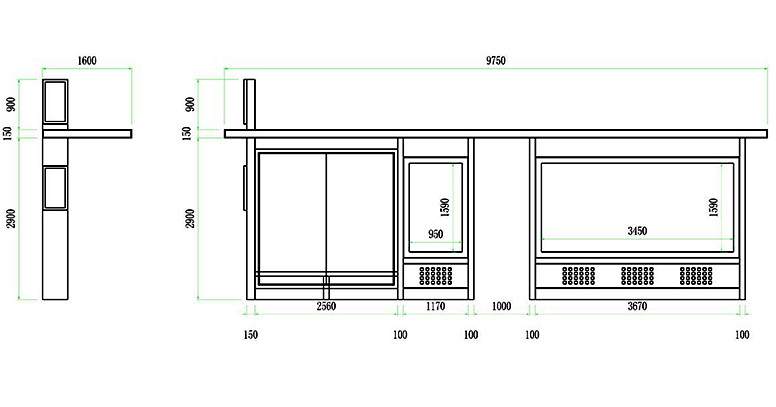 公交候车亭-可送货上门源头厂家